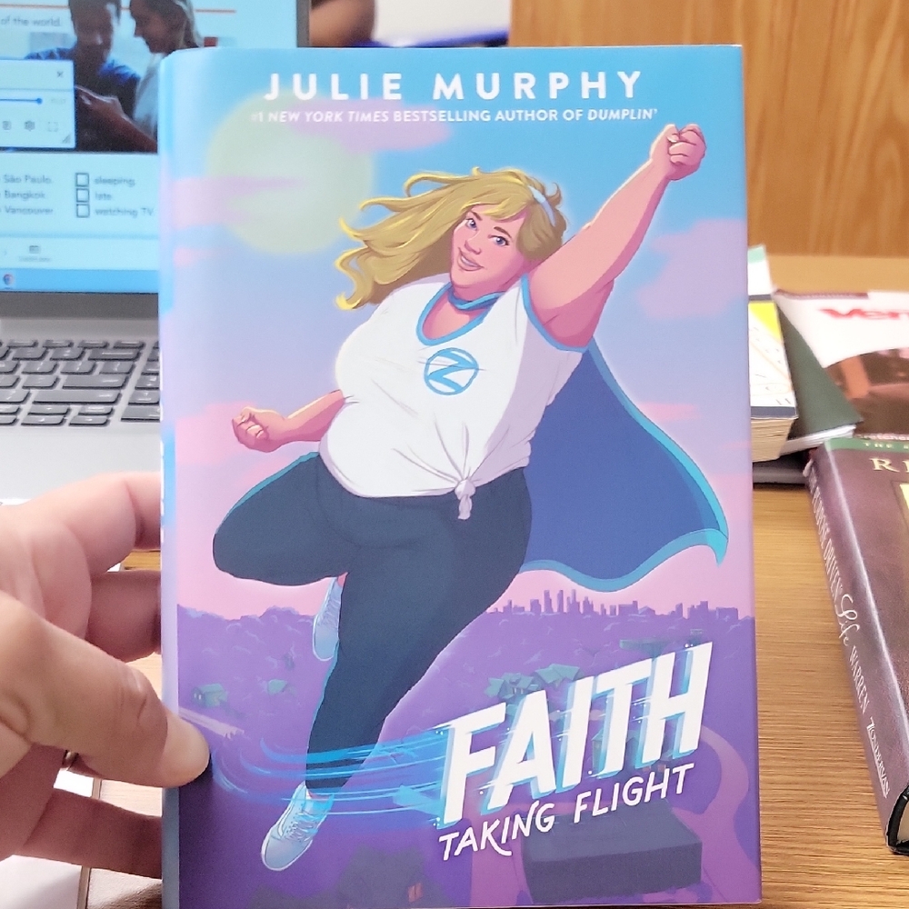 Graphic Novel with Blue and White Cover